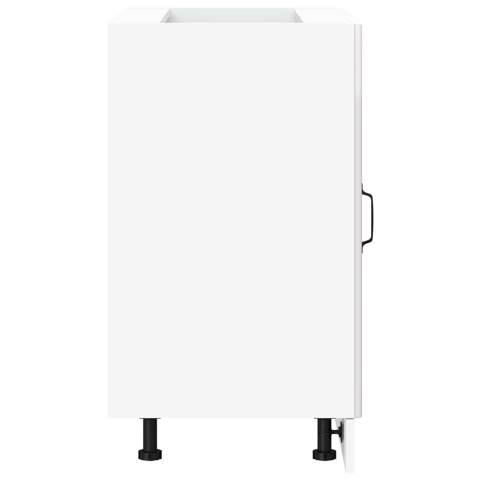 Kitchen Base Cabinet "Lucca" High Gloss White Engineered Wood