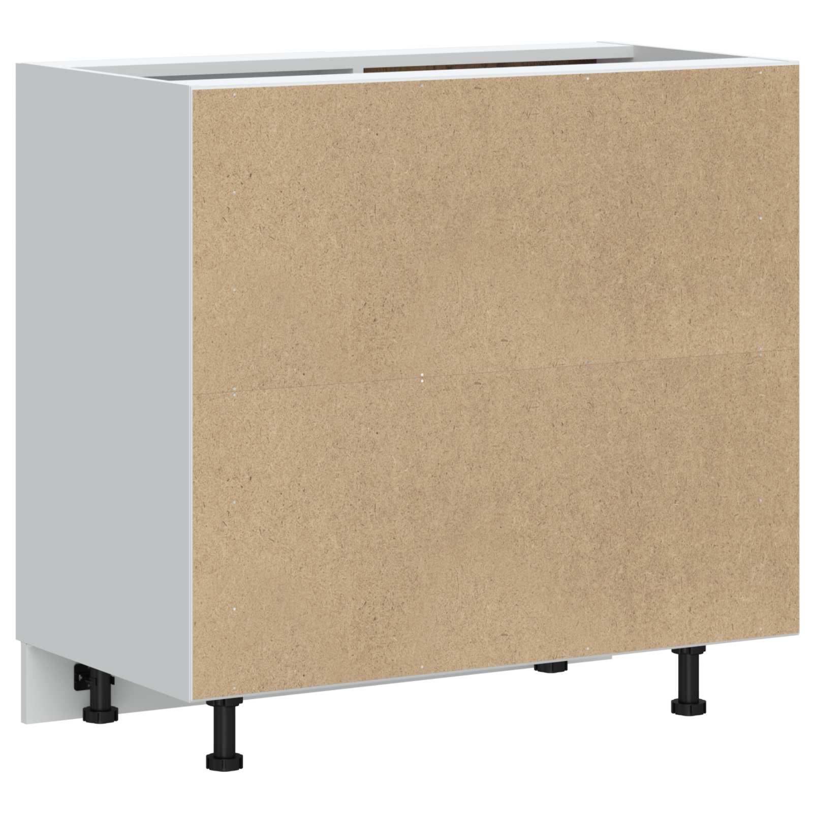 Kitchen Base Cabinet Kalmar White Engineered Wood