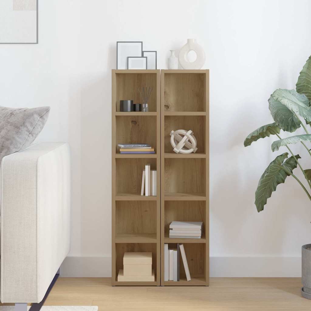 CD Cabinets 2 pcs Artisan Oak 21x16x93,5 cm Engineered Wood