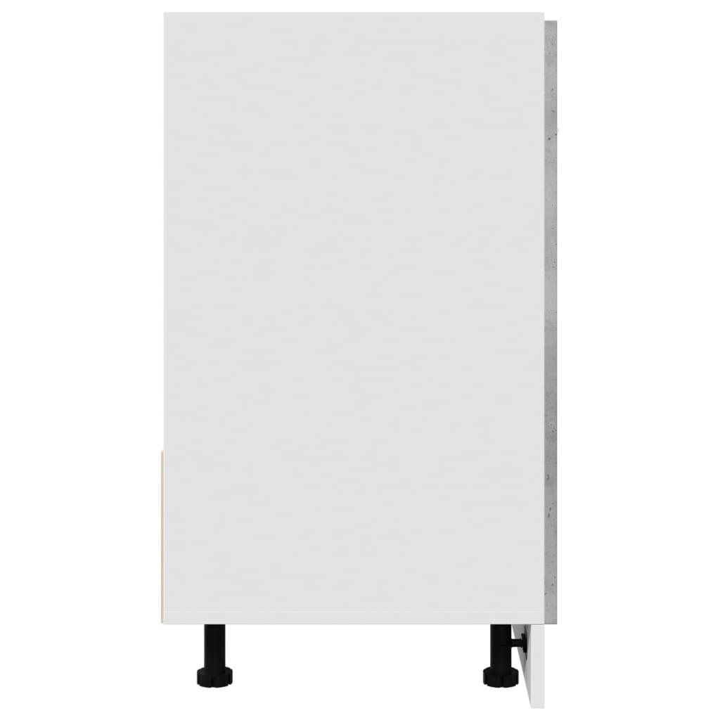 Sink Bottom Cabinet "Lyon" Concrete Grey 80x46x81.5 cm