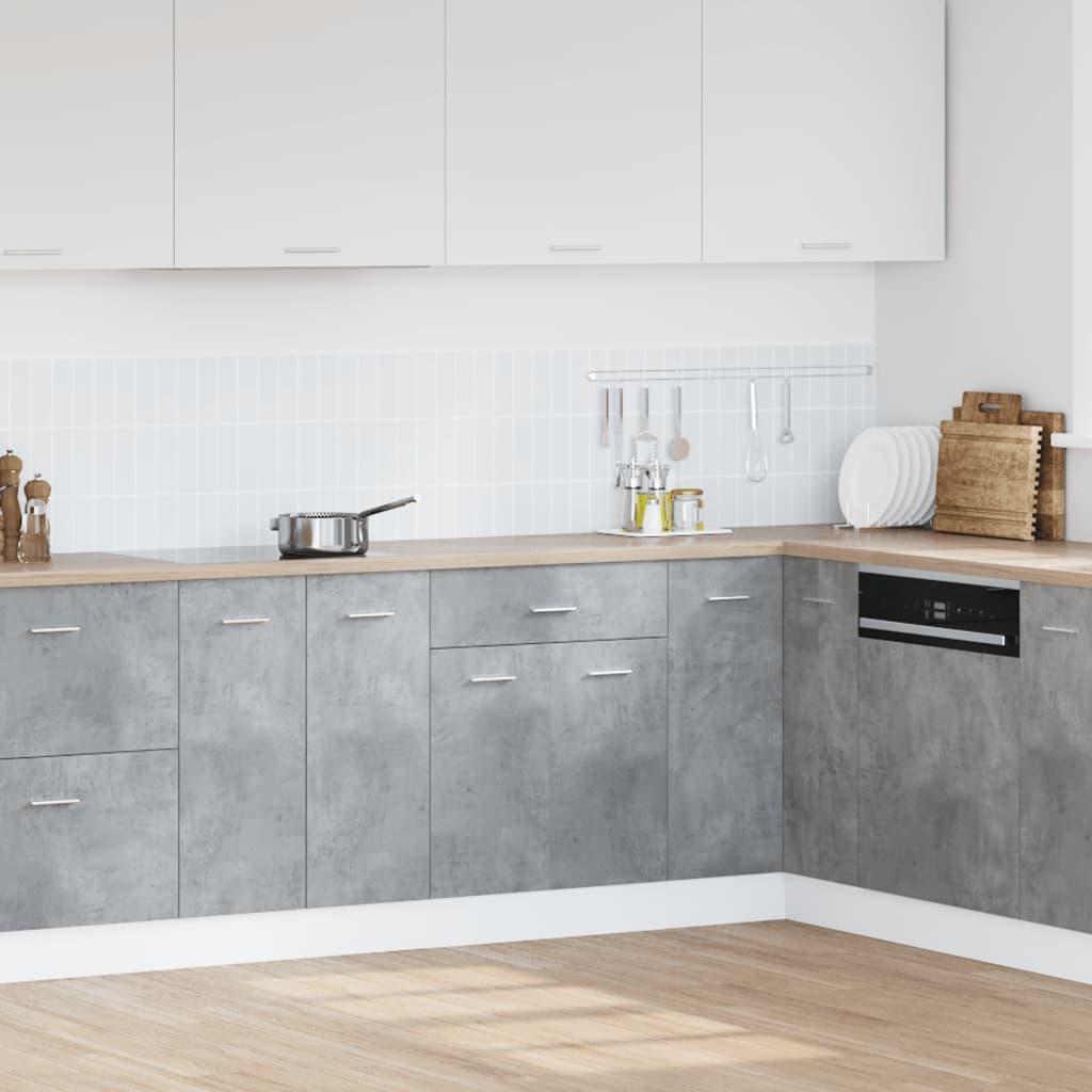 Drawer Bottom Cabinet Lyon Concrete Grey 60x46x81.5 cm Engineered Wood