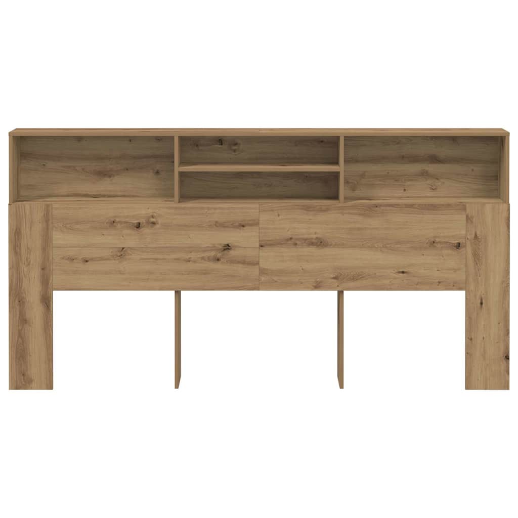 Headboard Cabinet Artisian Oak 200x19x103,5 cm Engineered Wood