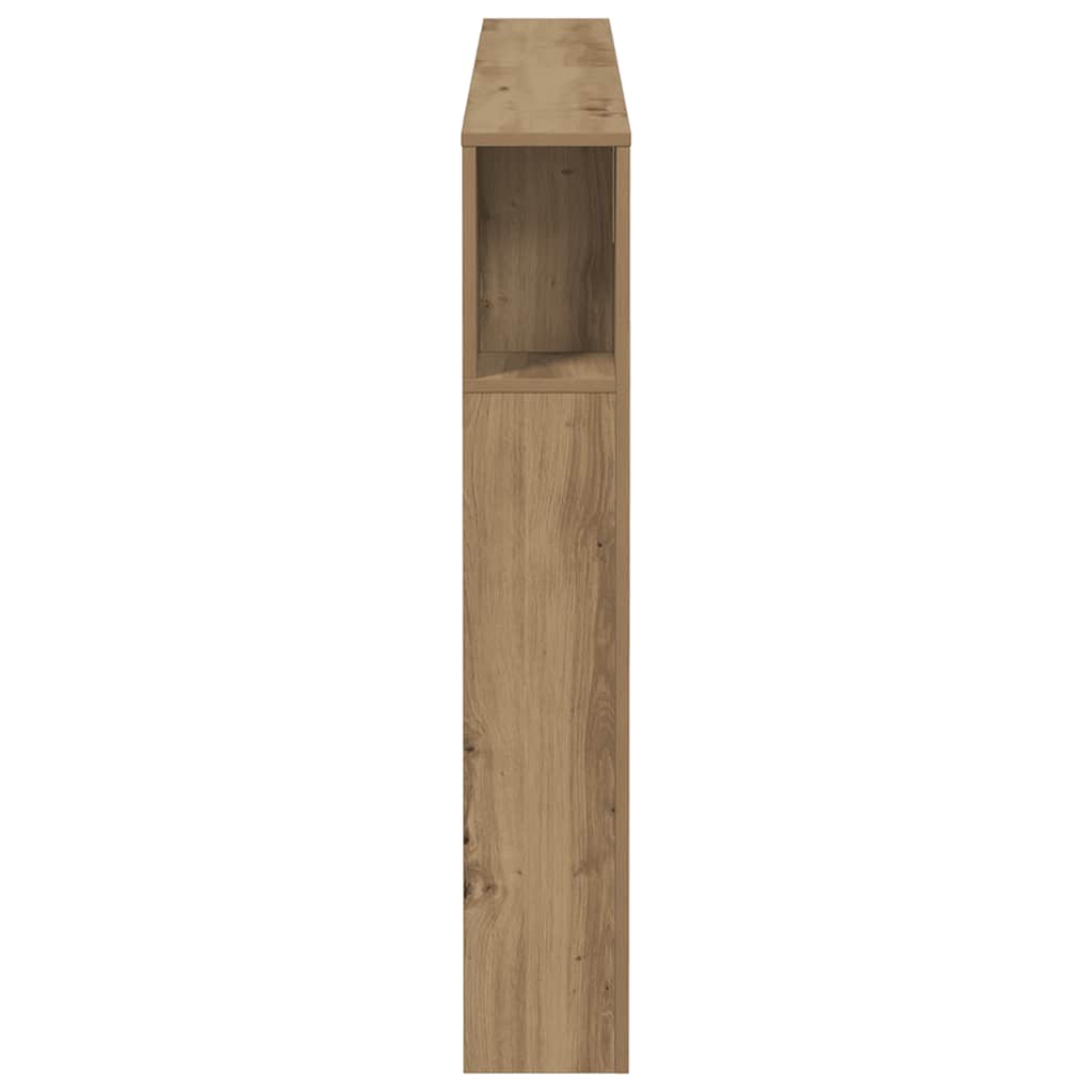 Headboard Cabinet Artisan Oak 140x18.5x102.5 cm Engineered Wood
