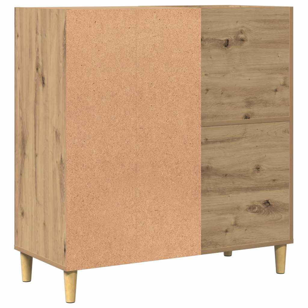 Record Cabinet Artisan Oak 84.5x38x89 cm Engineered Wood