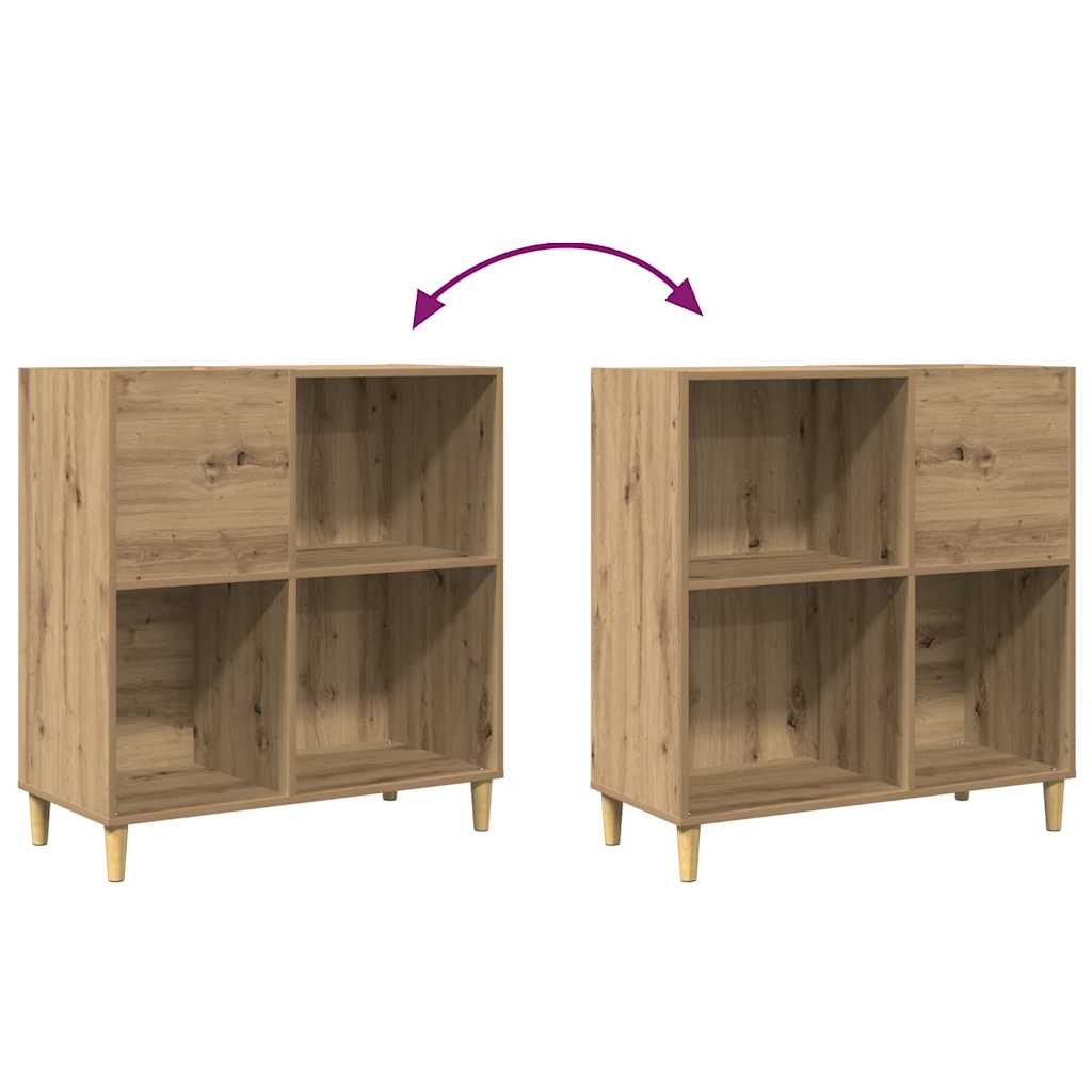 Record Cabinet Artisan Oak 84.5x38x89 cm Engineered Wood