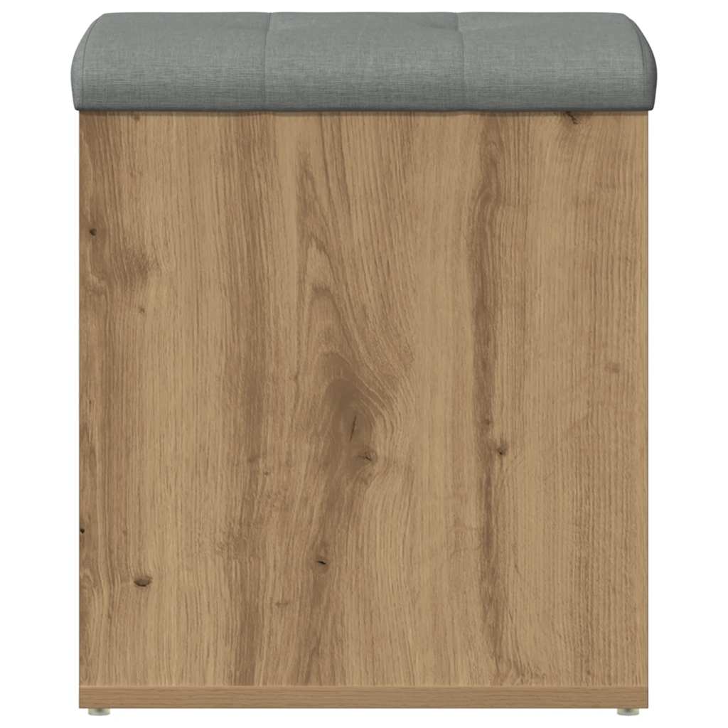 Storage Bench Artisan Oak 42x42x45 cm Engineered Wood