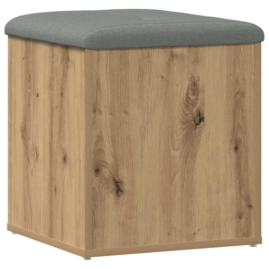 Storage Bench Artisan Oak 42x42x45 cm Engineered Wood