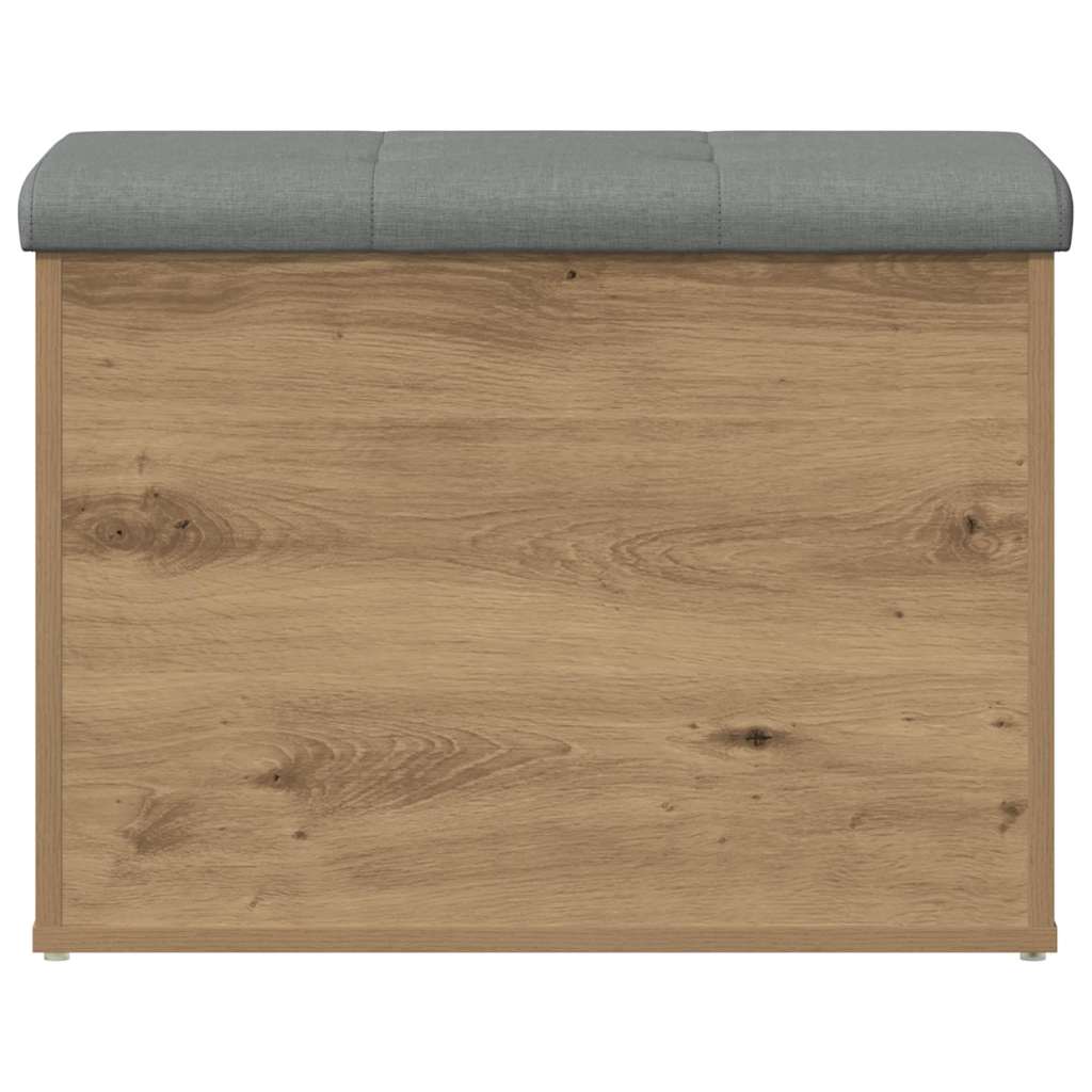 Storage Bench Artisan Oak 62x42x45 cm Engineered Wood