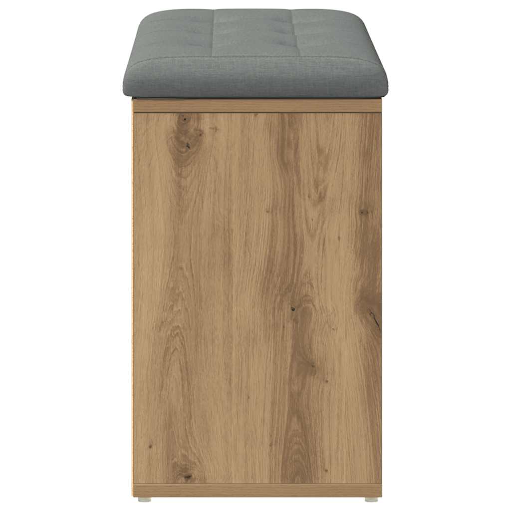 Shoe Bench Artisan Oak 82x32x50 cm Engineered Wood