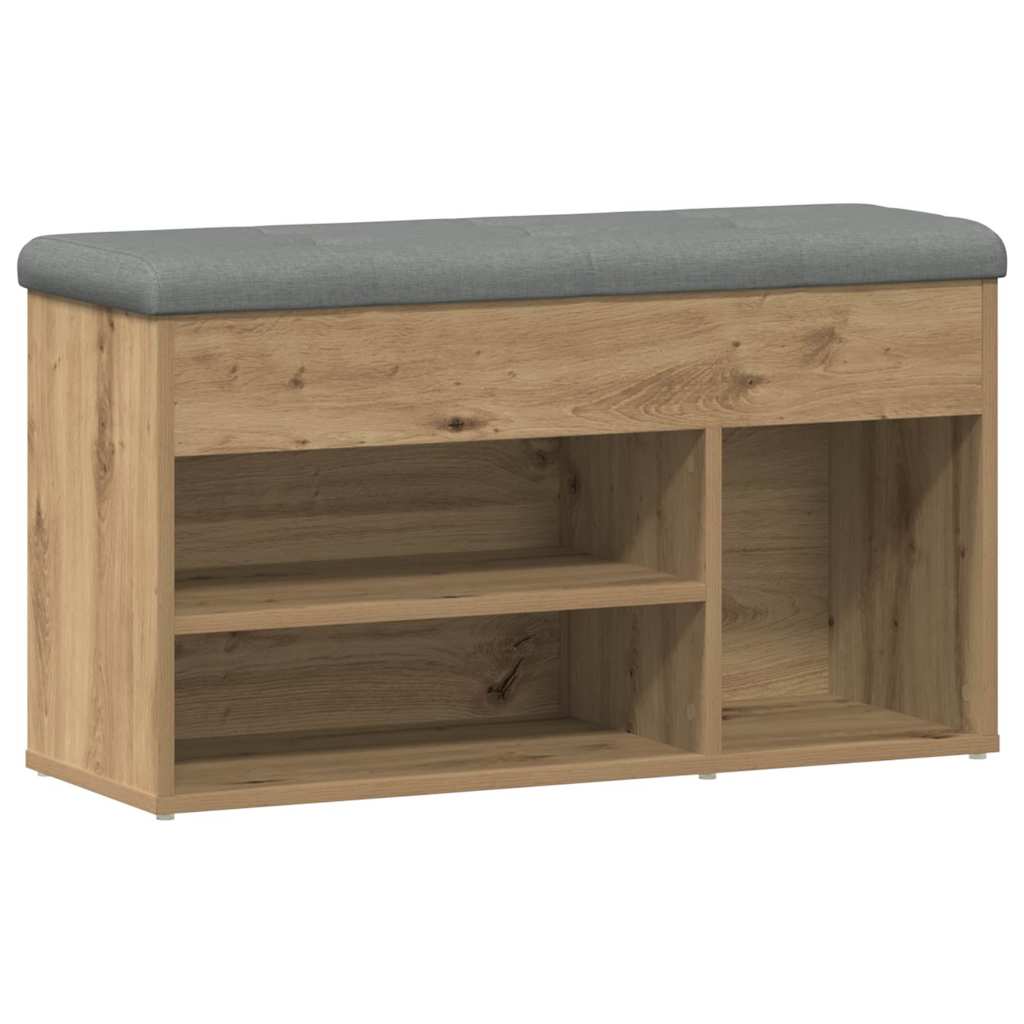 Shoe Bench Artisan Oak 82x32x45.5 cm Engineered Wood