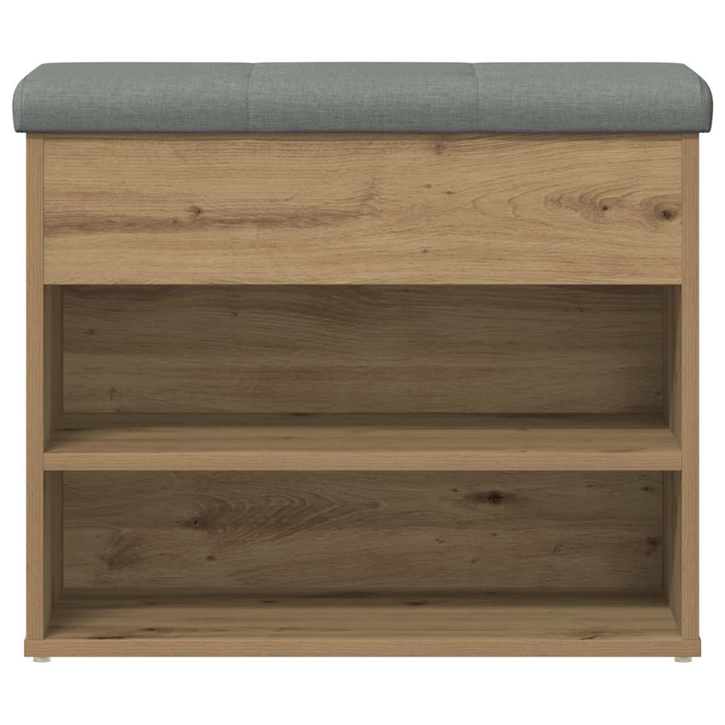 Shoe Bench Artisan Oak 62x32x50 cm Engineered Wood