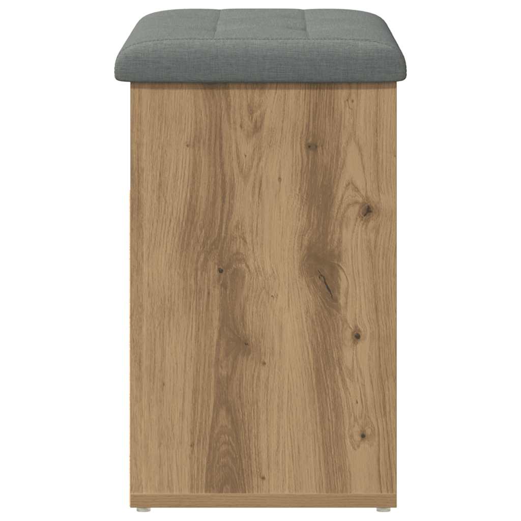 Shoe Bench Artisan Oak 62x32x50 cm Engineered Wood
