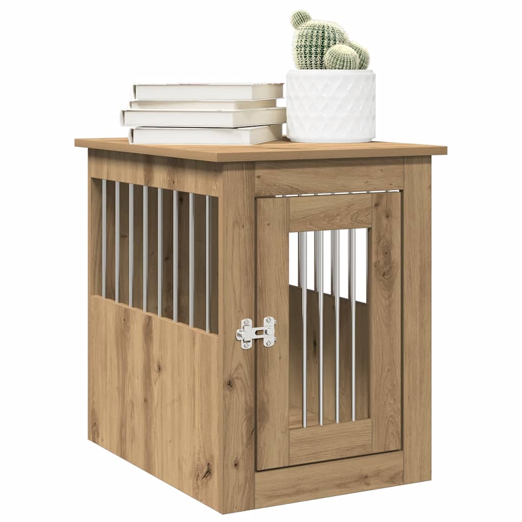 Dog Crate Furniture Artisan Oak 45x62x59 cm Engineered Wood