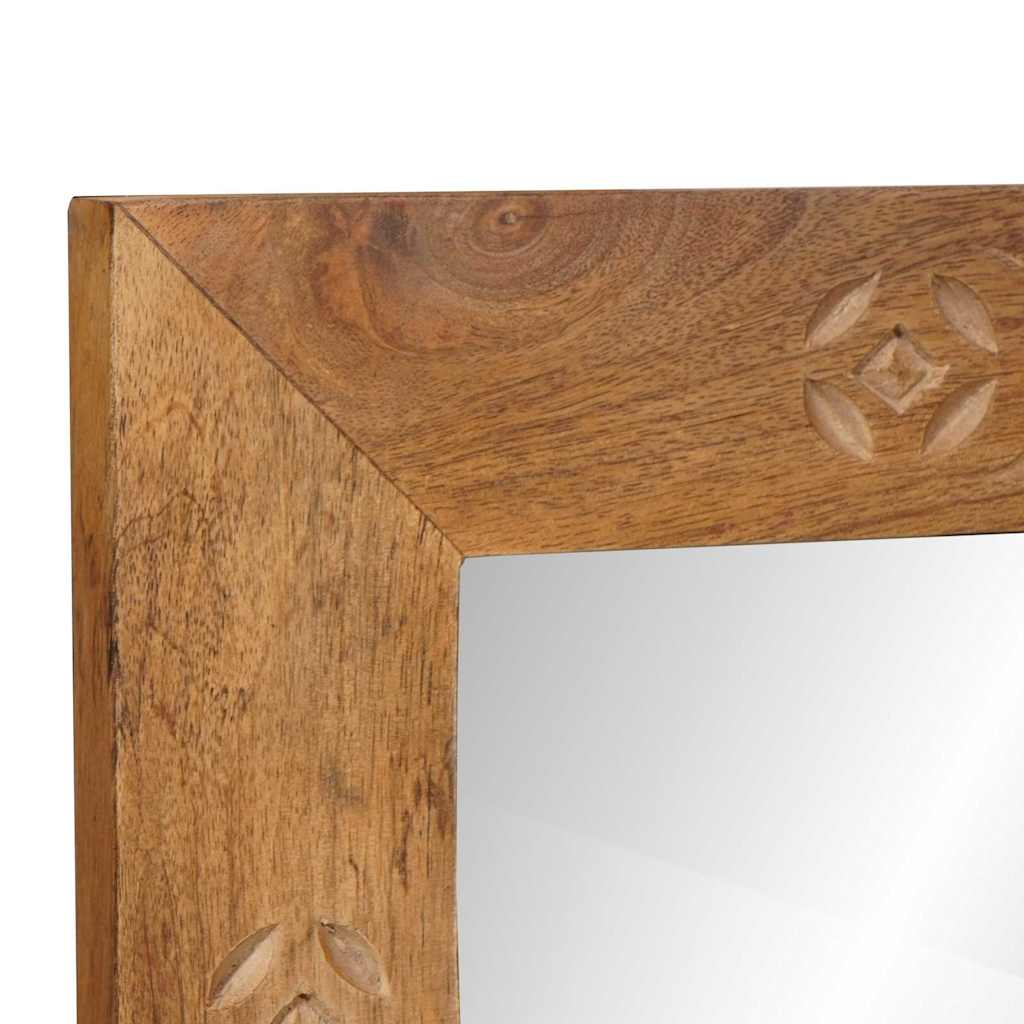Wall Mirror 70 x 50 cm Engineered Wood and Glass Rectangular