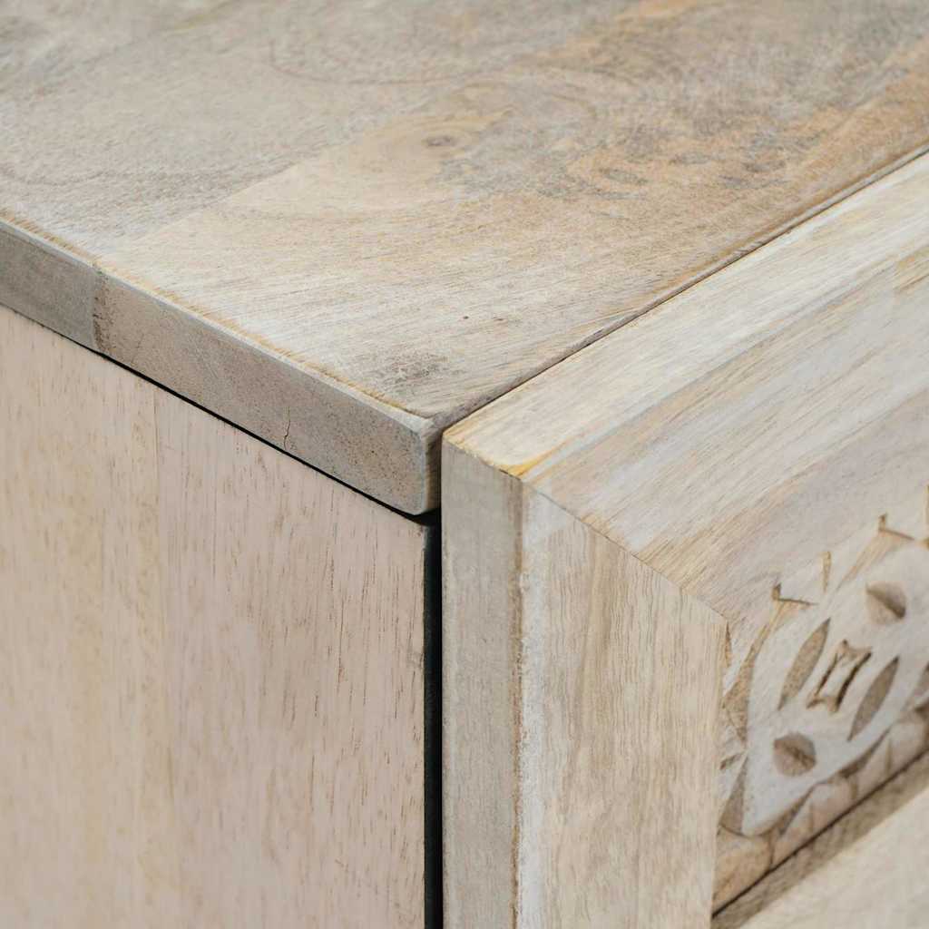 Sideboard 60 x 33 x 75 cm Solid mango wood White