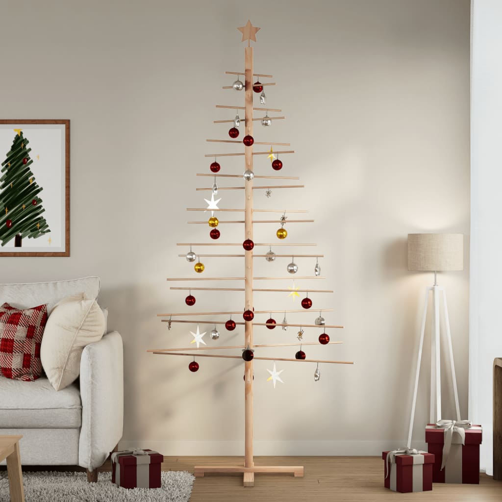 Wooden Christmas Tree Bamboo Natural with Unfinished