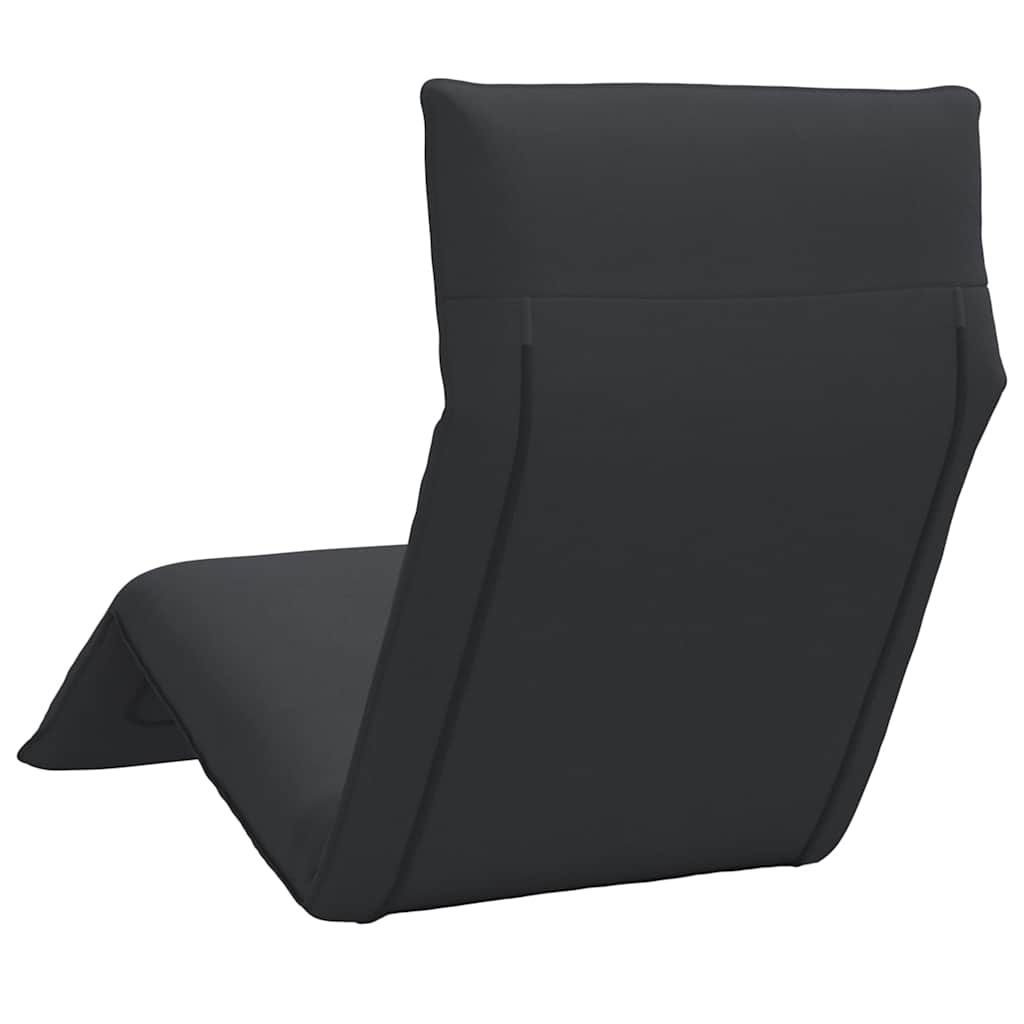 Folding Sun lounger Black 175x54x8.5 cm Oxford Fabric