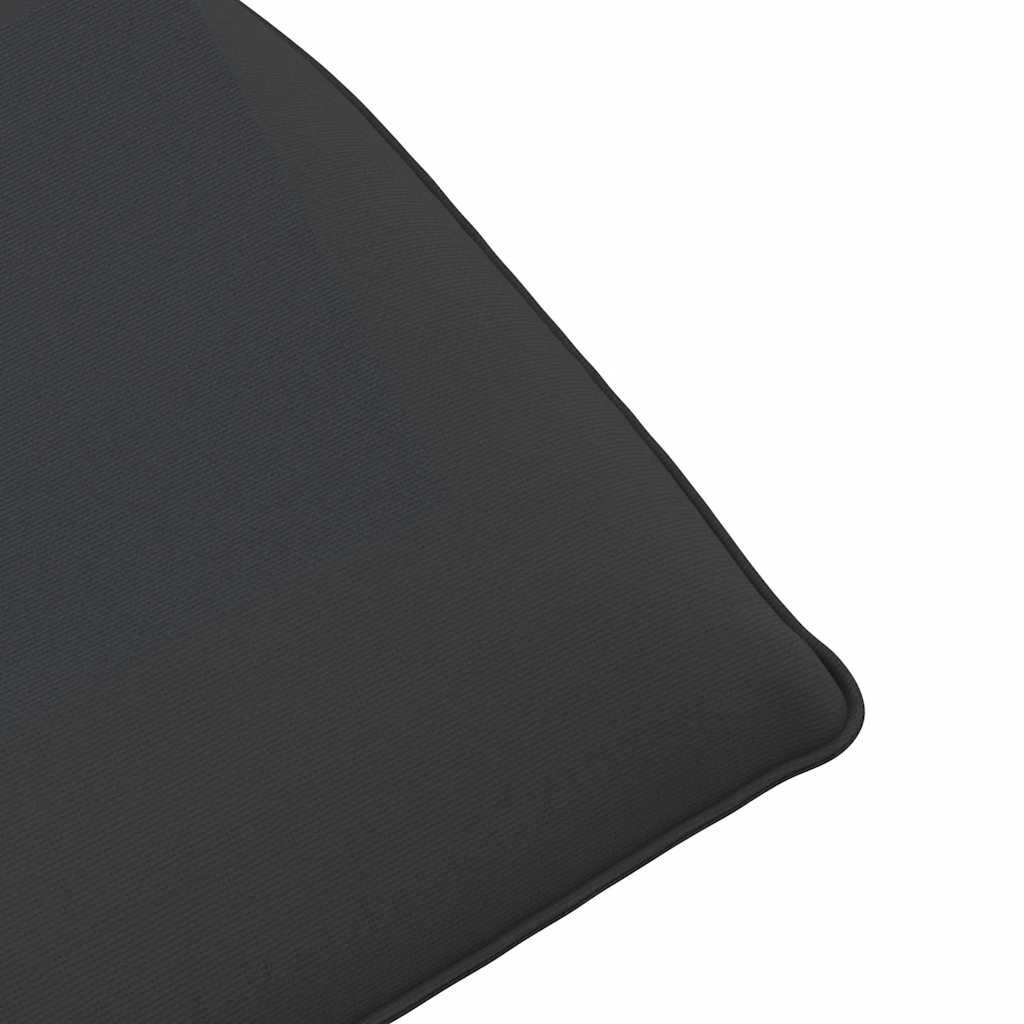 Folding Sun lounger Black 175x54x8.5 cm Oxford Fabric