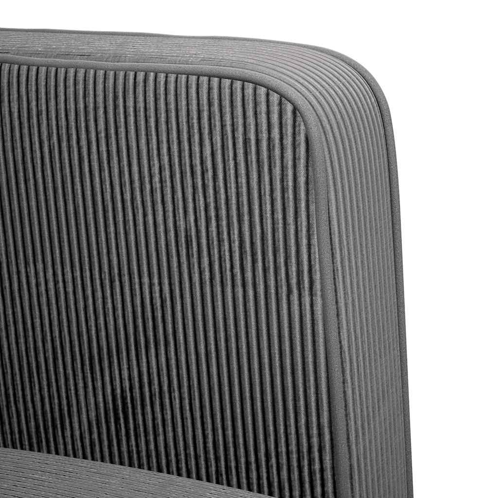 Sofa Chair with Armrests Dark Grey 54 cm Corduroy Fabric