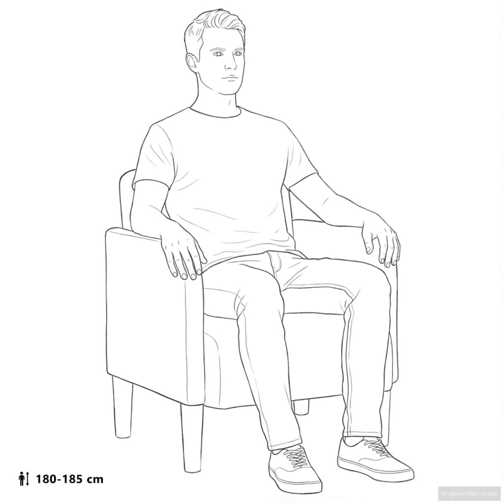 Sofa Chair with Armrests Dark Grey 54 cm Velvet