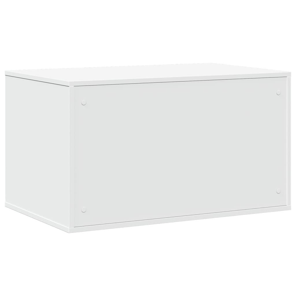 Cat Litter Box Enclosure White 80x50x45 cm Engineered Wood