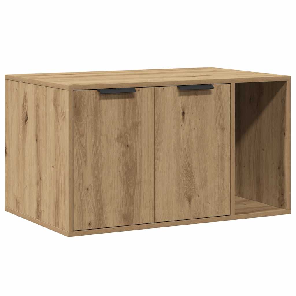 Cat Litter Box Enclosure Artisian Oak 80x50x45 cm