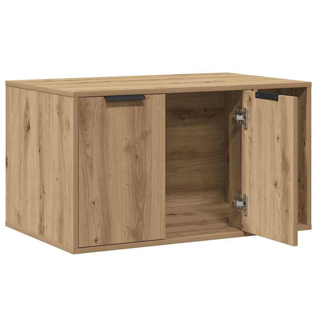 Cat Litter Box Enclosure Artisian Oak 80x50x45 cm