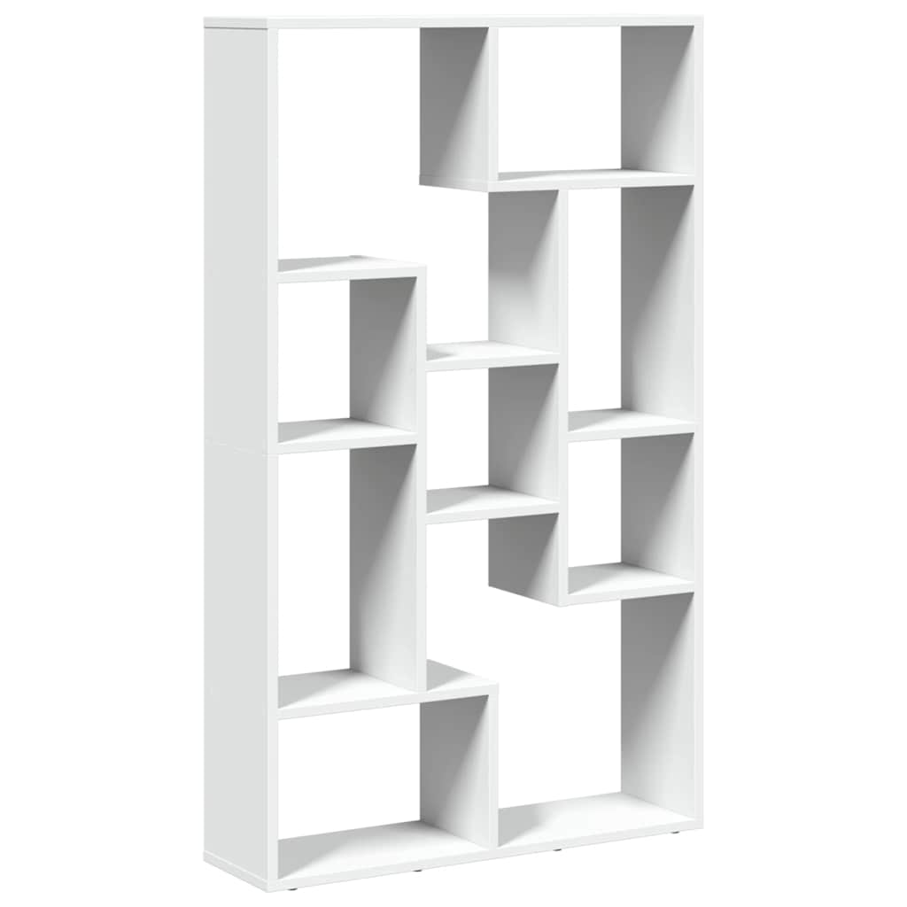 Bookcase White 72x20x120.5 cm Engineered Wood