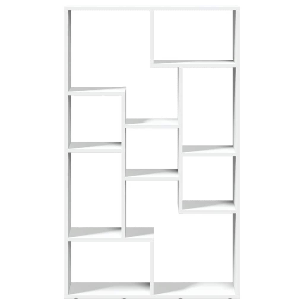 Bookcase White 72x20x120.5 cm Engineered Wood