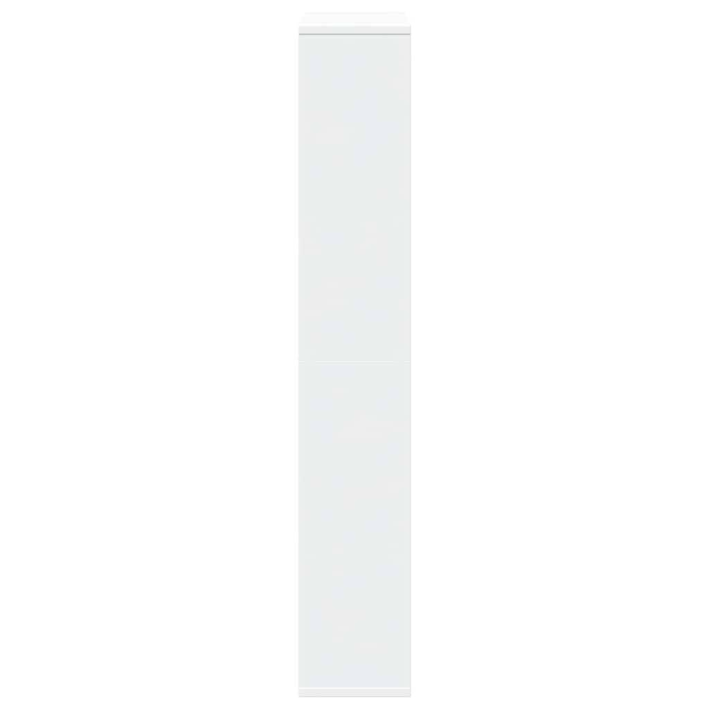 Bookcase White 72x20x120.5 cm Engineered Wood