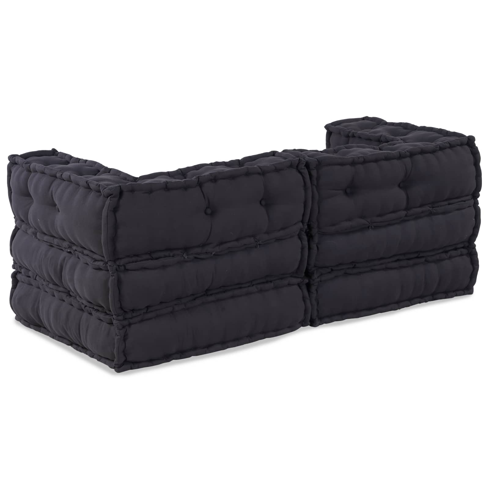 Modular Sofa Unit 2 pcs Anthracite 140 x 70 x 56 cm Fabric