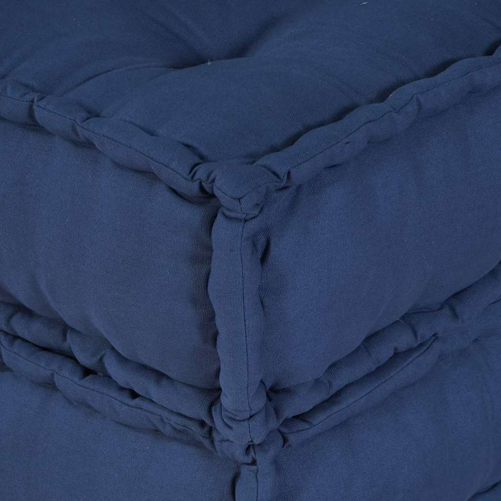 Modular Sofa Unit 2 pcs Indigo 140 x 70 x 36 cm Fabric
