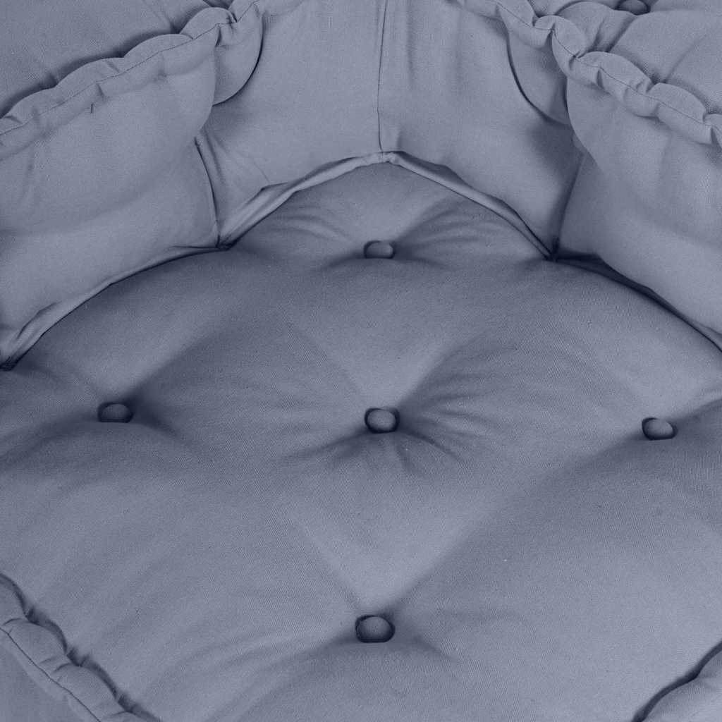 Modular Sofa 4 pcs Grey Fabric