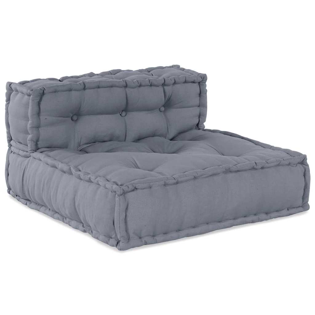 Modular Sofa Unit 4 pcs Grey Fabric