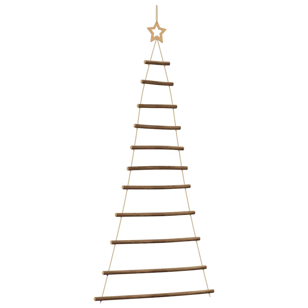Hanging Christmas Tree with Top Star 74x150 cm Natural Branch