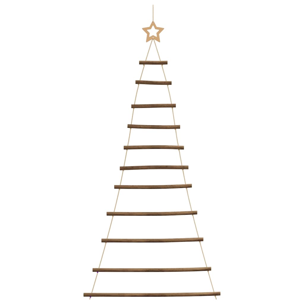 Hanging Christmas Tree with Top Star 74x150 cm Natural Branch
