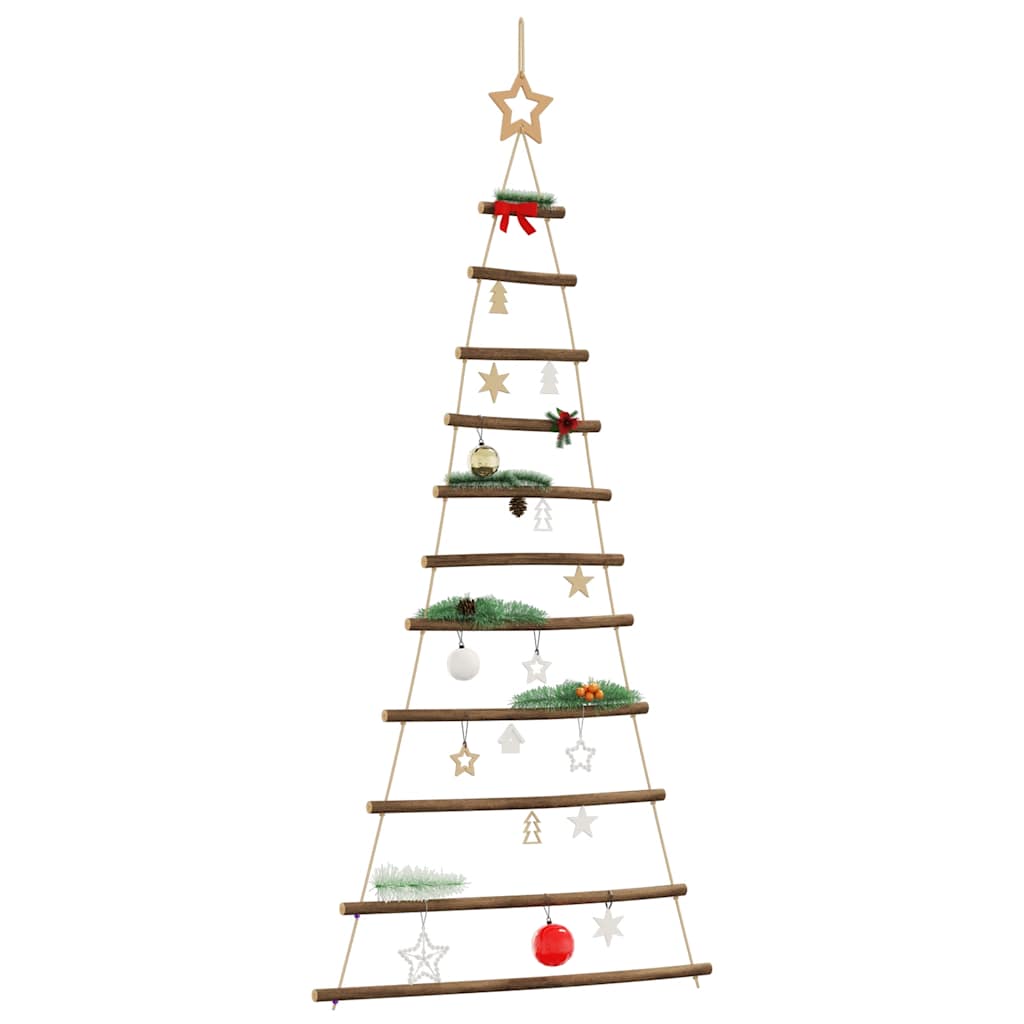 Hanging Christmas Tree with Top Star 74x150 cm Natural Branch