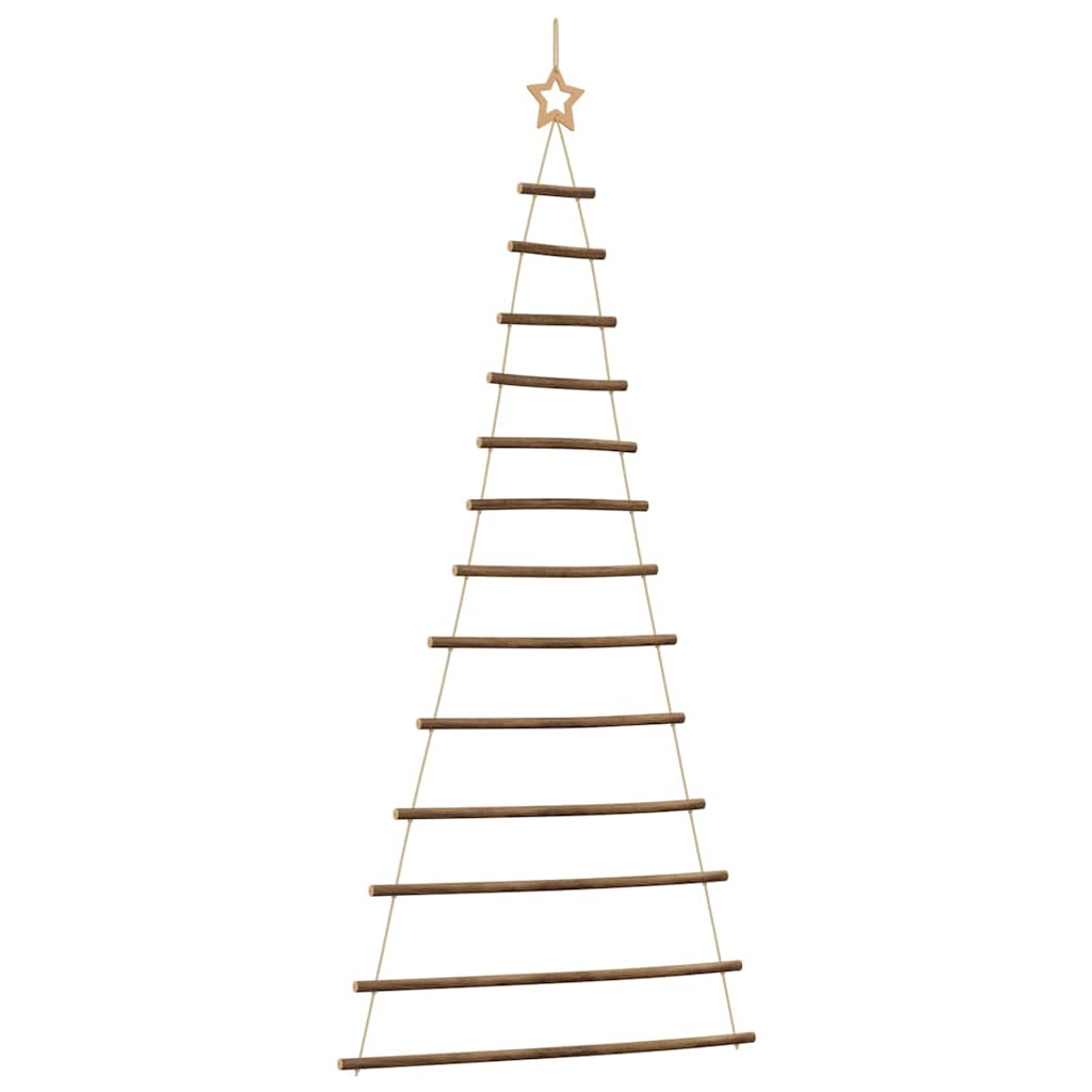 Hanging Christmas Tree with Top Star 86x180 cm Natural Branch