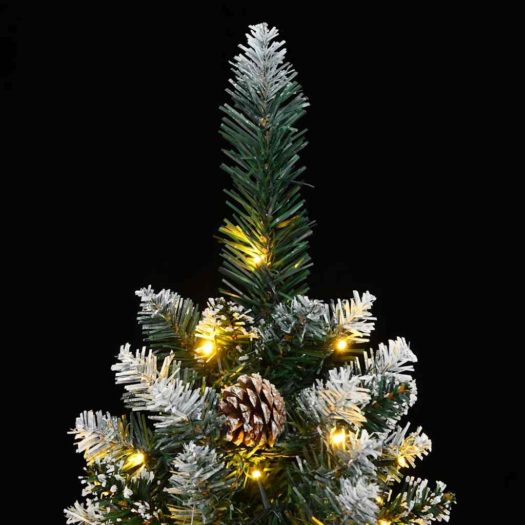 Artificial Slim Christmas Tree 300 LEDs 180 cm