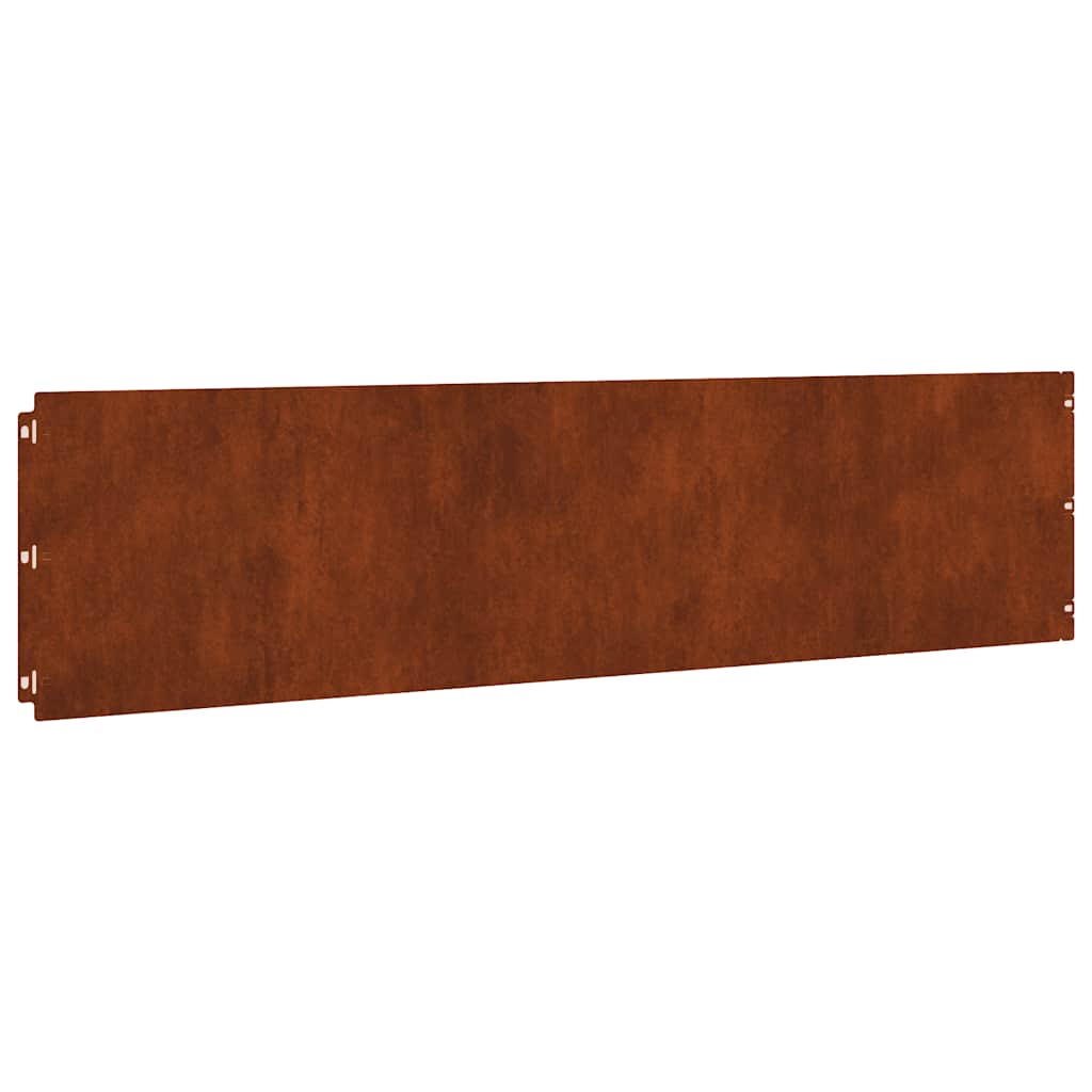 Lawn Edging 20 pcs 25 x 103 cm Weathering Steel Rusty