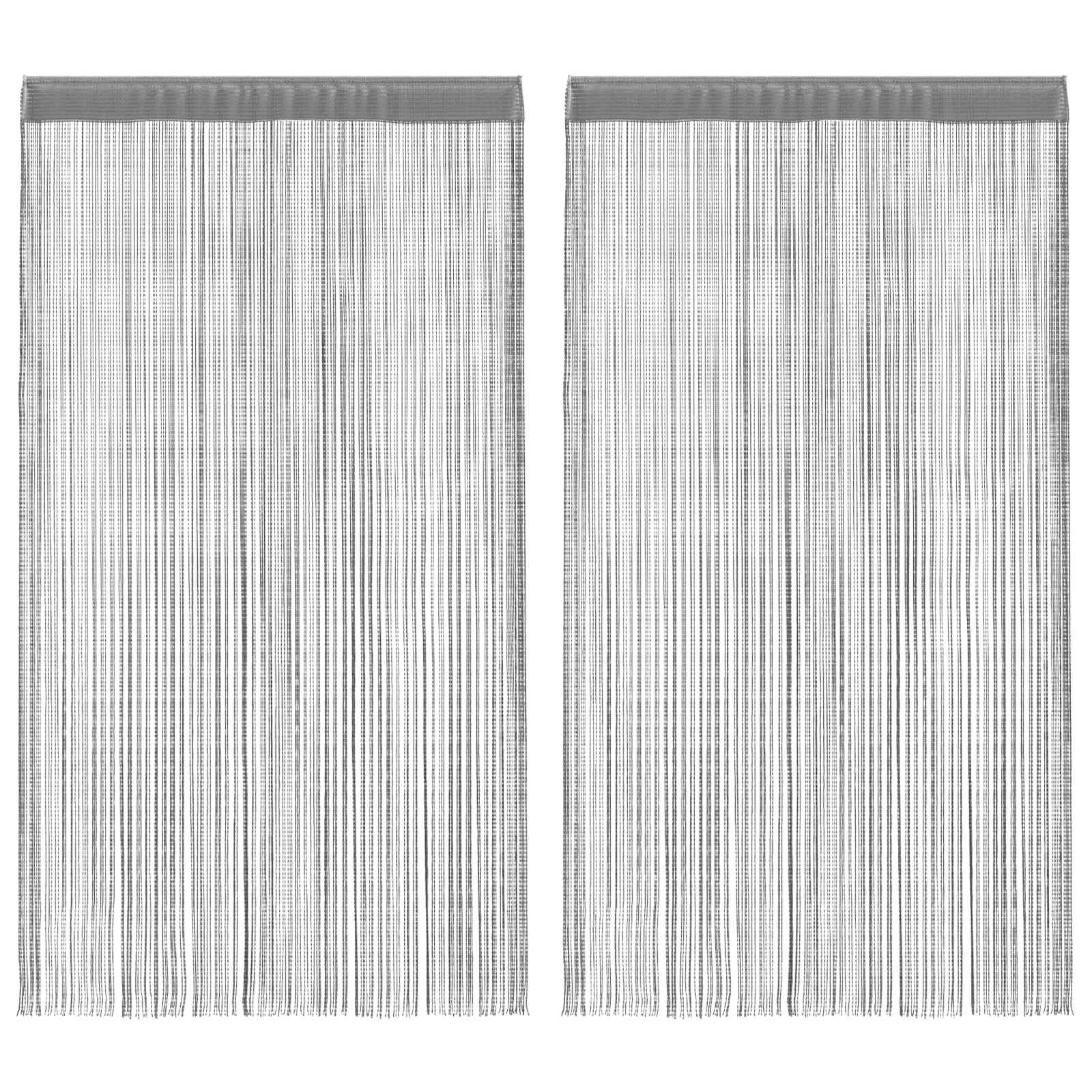 String Curtains 2 pcs Anthracite 140x250 cm
