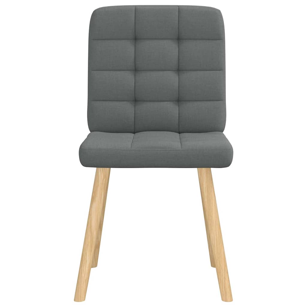 Dining Chairs 6 pcs Dark Grey Fabric