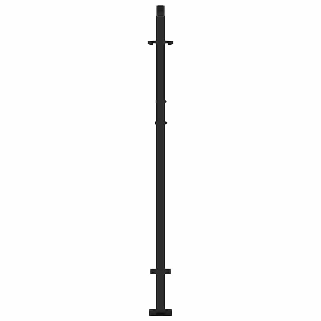 Garden Gate Black 100x125 cm Steel Flame Design