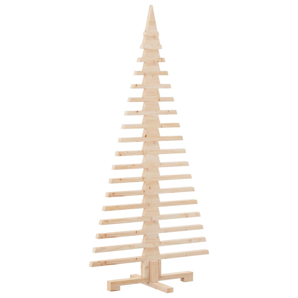 Wooden Christmas Tree Solid Pine Wood Natural with Unfinished