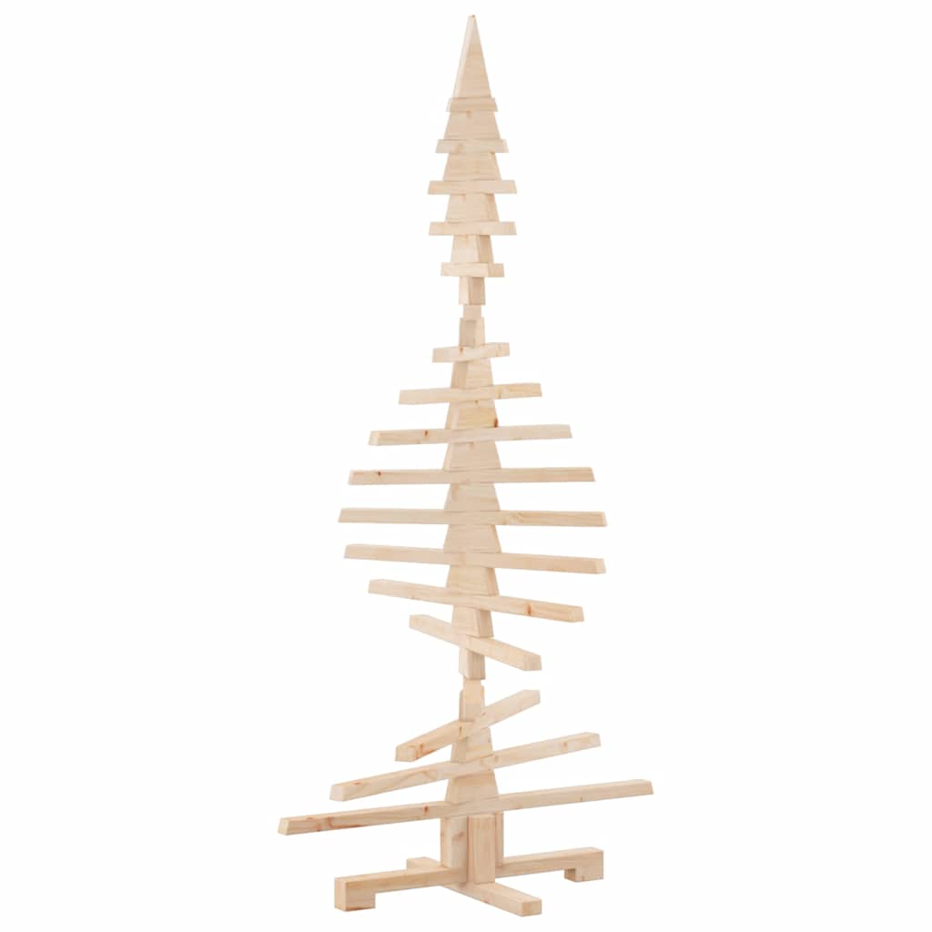 Wooden Christmas Tree Solid Pine Wood Natural with Unfinished
