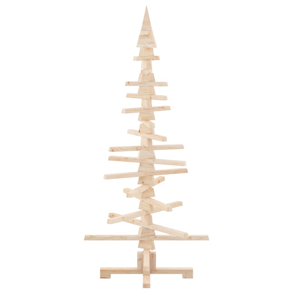 Wooden Christmas Tree Solid Pine Wood Natural with Unfinished