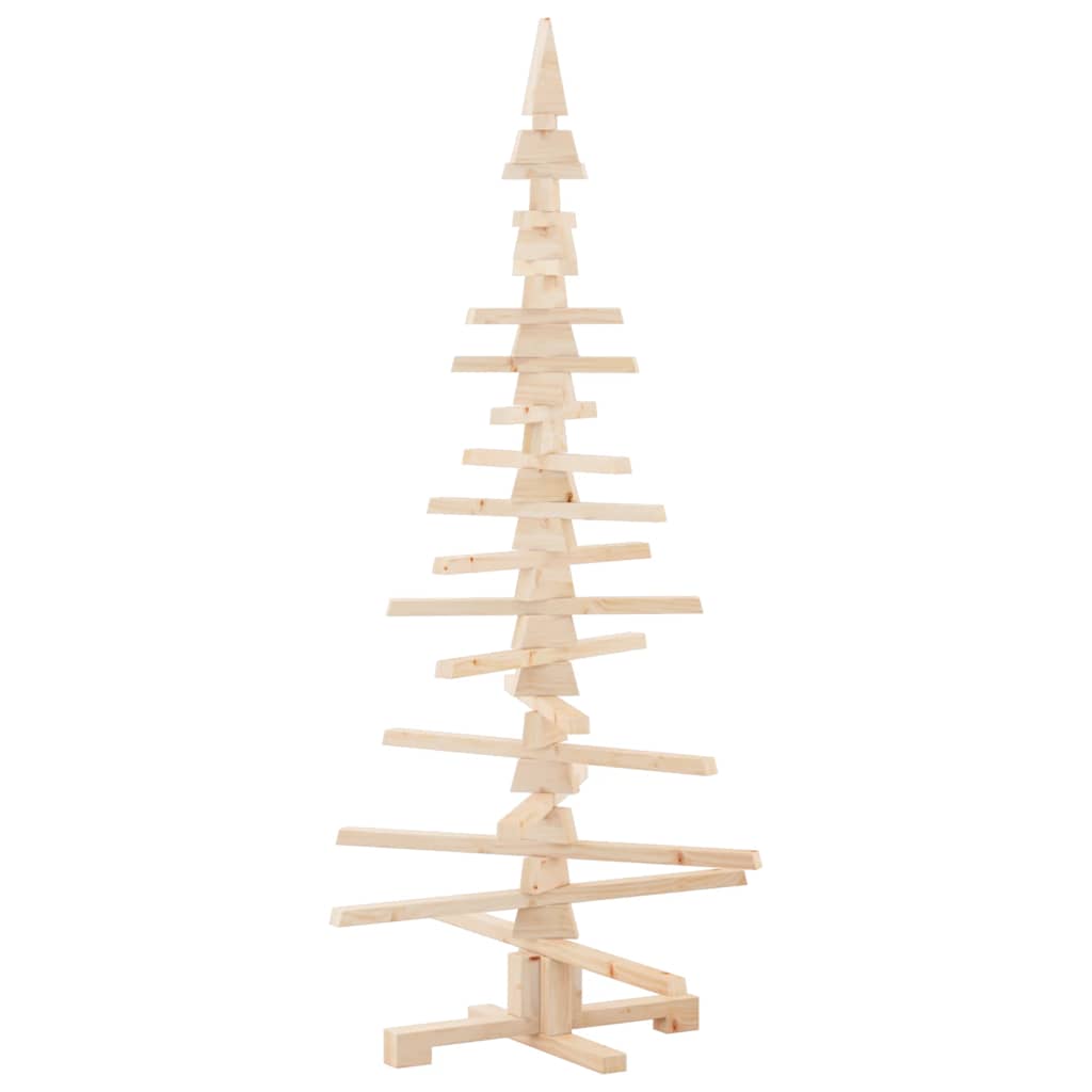 Wooden Christmas Tree Solid Pine Wood Natural with Unfinished