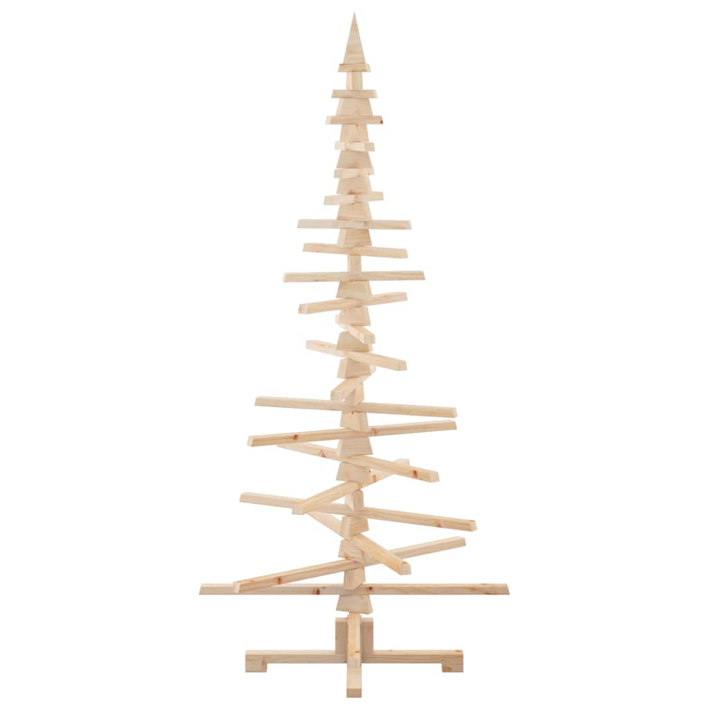 Wooden Christmas Tree Solid Pine Wood Natural with Unfinished