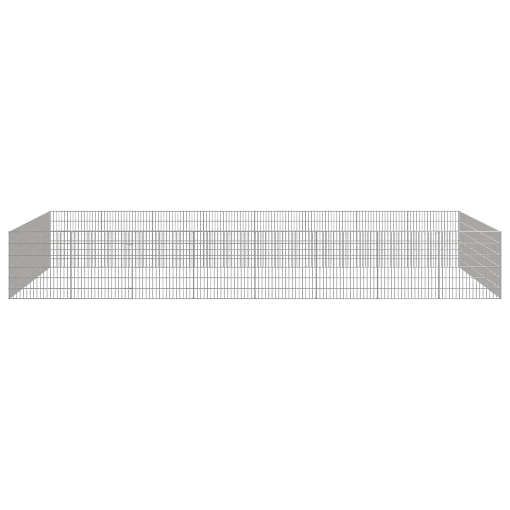 Free Range Animal Enclosure 24-Panel 54x60 cm Galvanised Iron