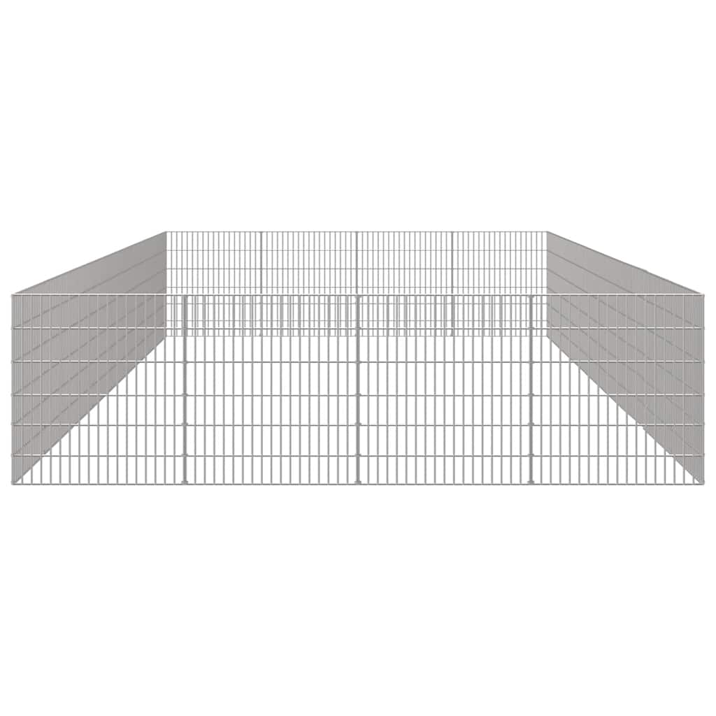 Free Range Animal Enclosure 24-Panel 54x60 cm Galvanised Iron